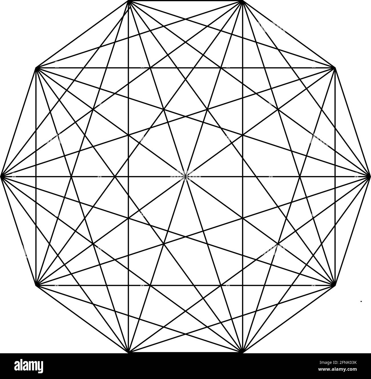 Interlocking, Interconnect Polygon Shape, elemenet – Stock Vector Illustration, Clip-Art Grafiken Stock Vektor