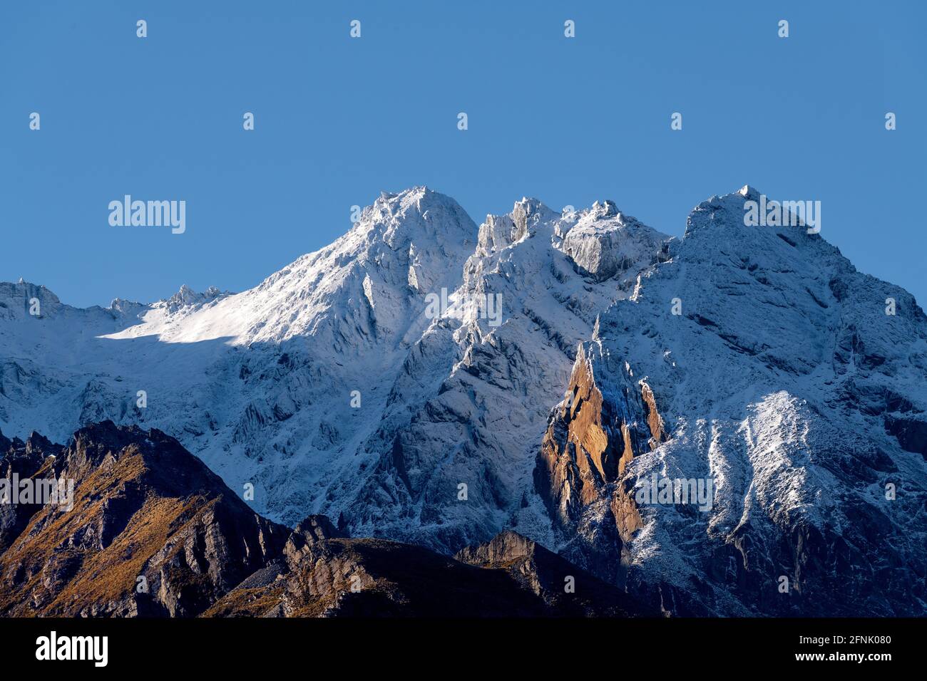 Mount Judah von Glenorchy Stockfoto