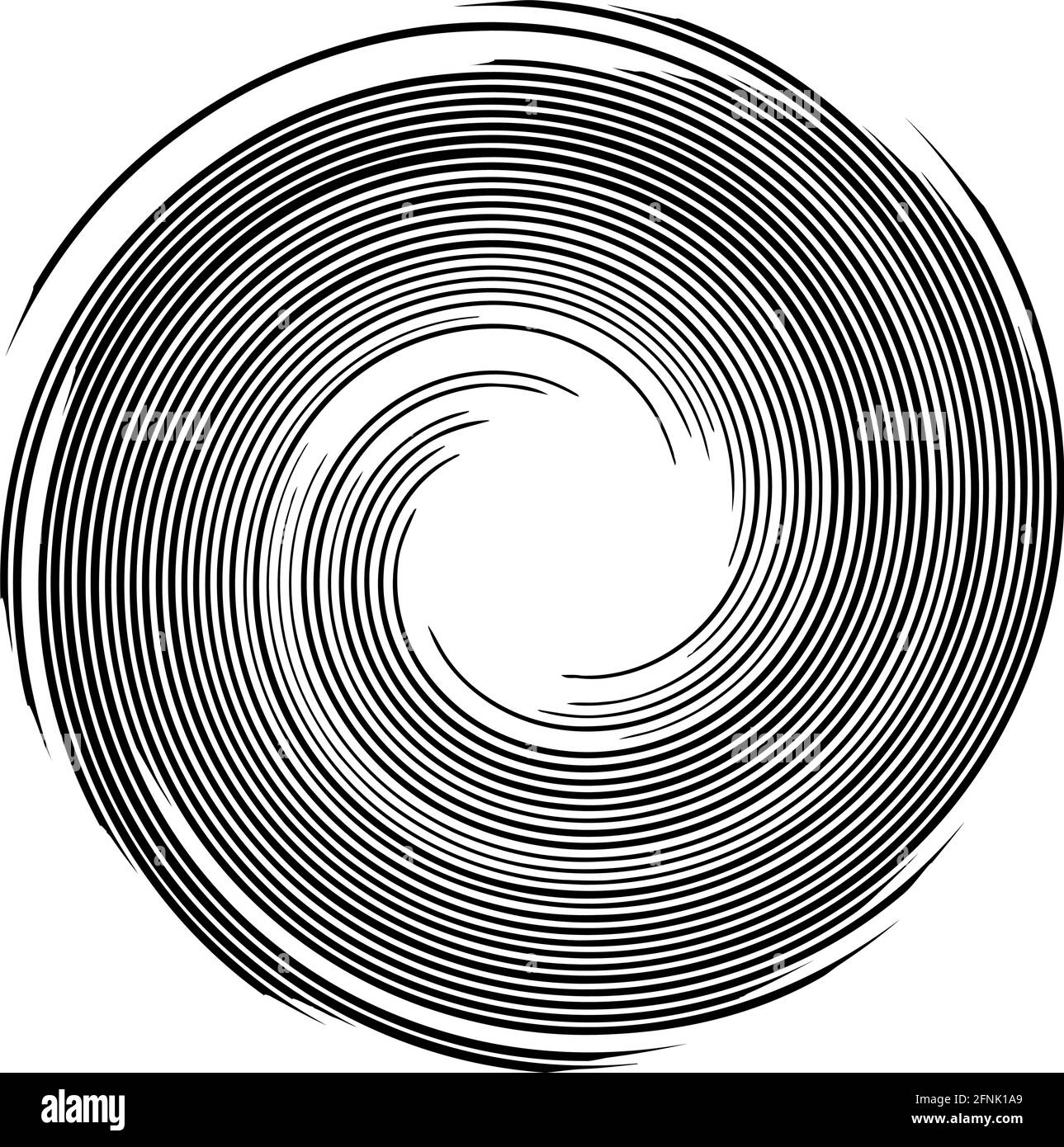 Spiralförmigendes Design-Element für Wirbel, Wirbel, Wirbel – Stock-Vektor-Illustration, Clip-Art-Grafiken Stock Vektor