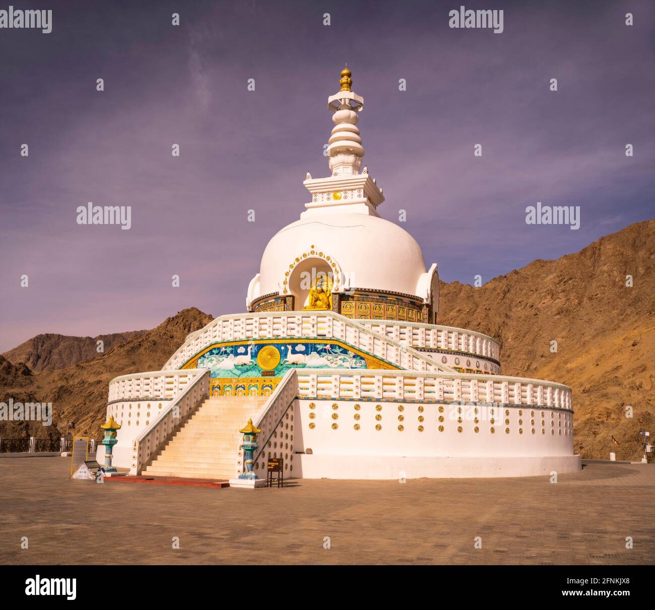 Kloster in Leh, Indien. Stockfoto