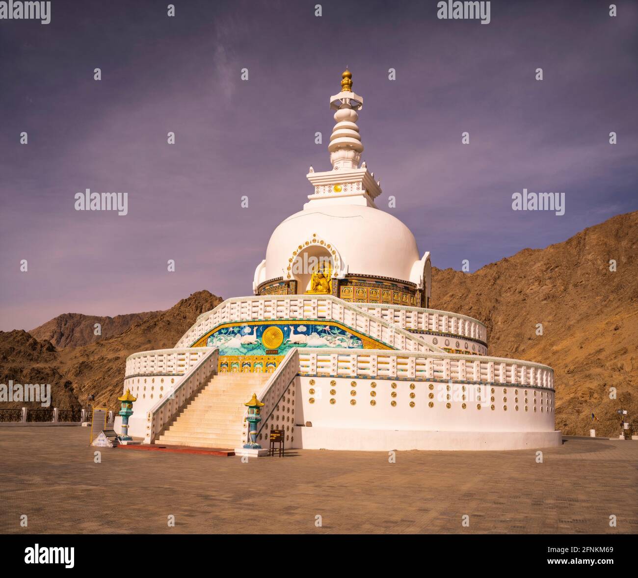 Kloster in Leh, Indien. Stockfoto