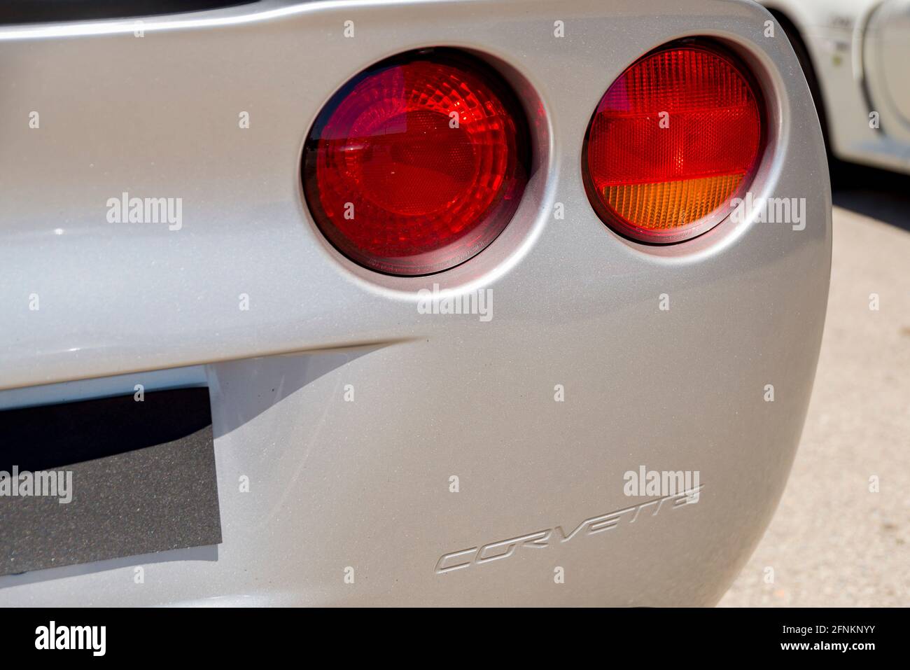 Valencia, Spanien. Mai 2021. Corvette-Logo auf dem Circuit Ricardo Tormo. Kredit: SOPA Images Limited/Alamy Live Nachrichten Stockfoto