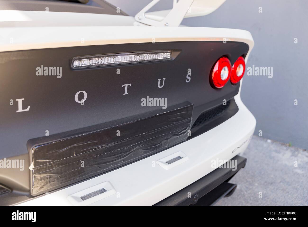 Valencia, Spanien. Mai 2021. Lotus-Logo auf dem Circuit Ricardo Tormo. Kredit: SOPA Images Limited/Alamy Live Nachrichten Stockfoto