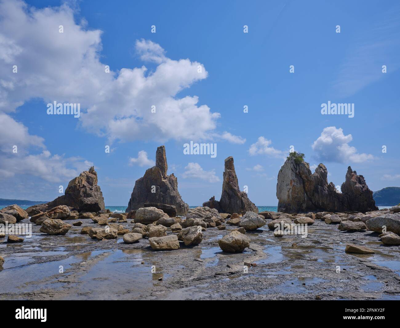 Hashigui-iwa Rock, Präfektur Wakayama, Japan Stockfoto