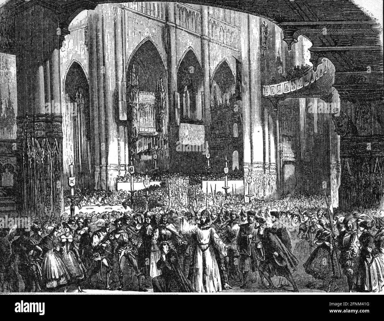 Theater / Theater, Oper, 'Le prophete' (der Prophet), von Giacomo Meyerbeer, ZUSÄTZLICHE-RIGHTS-CLEARANCE-INFO-NOT-AVAILABLE Stockfoto