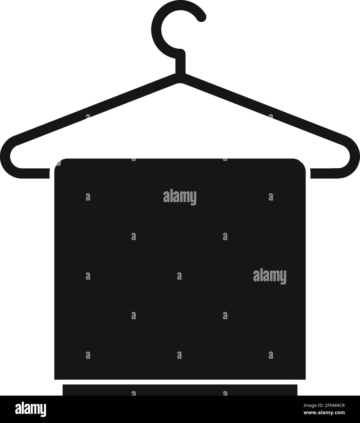 Symbol für Kleiderbügel für Trockner, einfacher Stil Stock-Vektorgrafik -  Alamy
