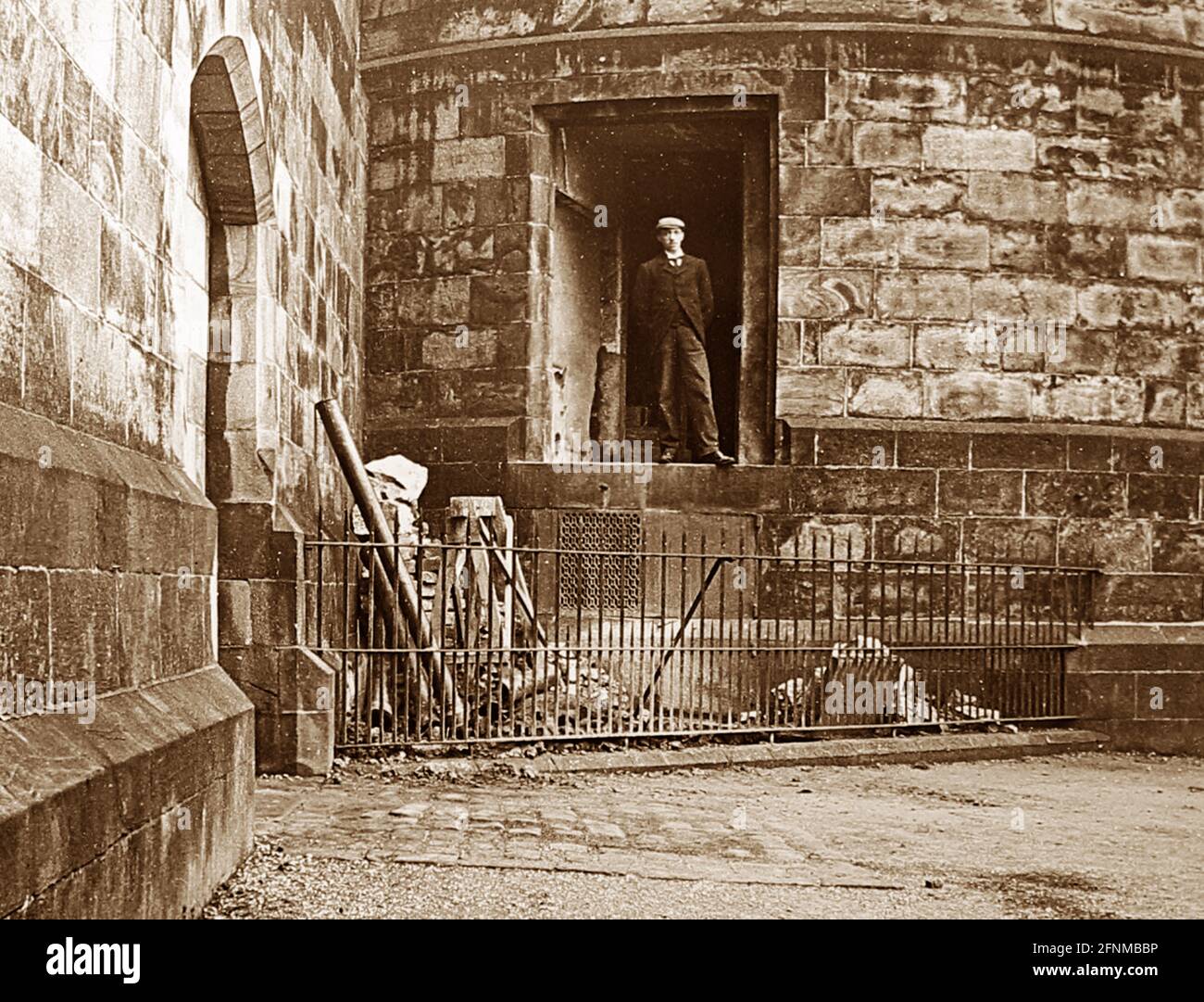The Place of Public Execution, Lancaster Castle, Anfang des 20. Jahrhunderts Stockfoto