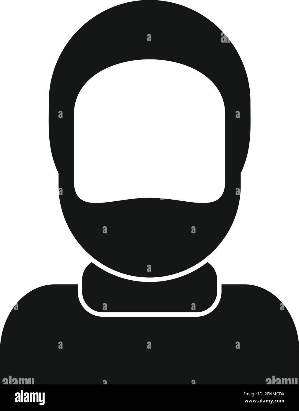 Retirement Opa Ikone, einfacher Stil Stock Vektor