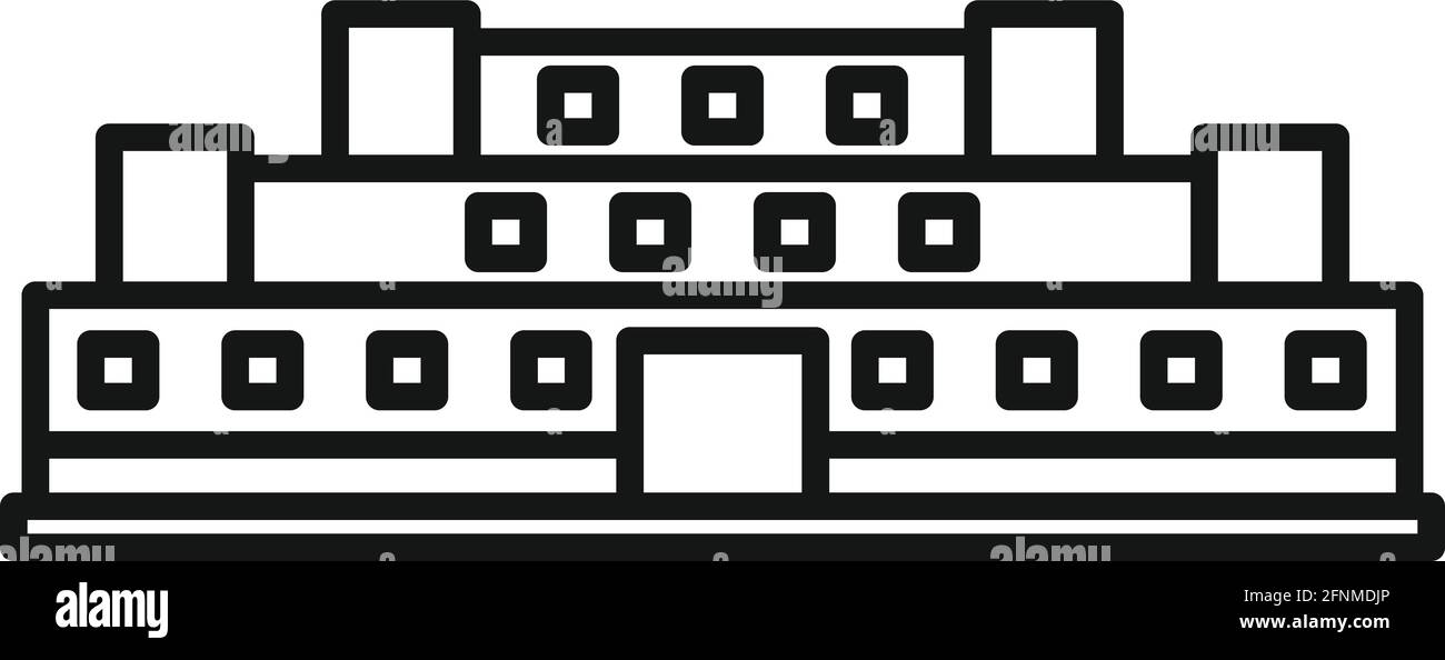 stadtparlament-Ikone, Umriss-Stil Stock Vektor