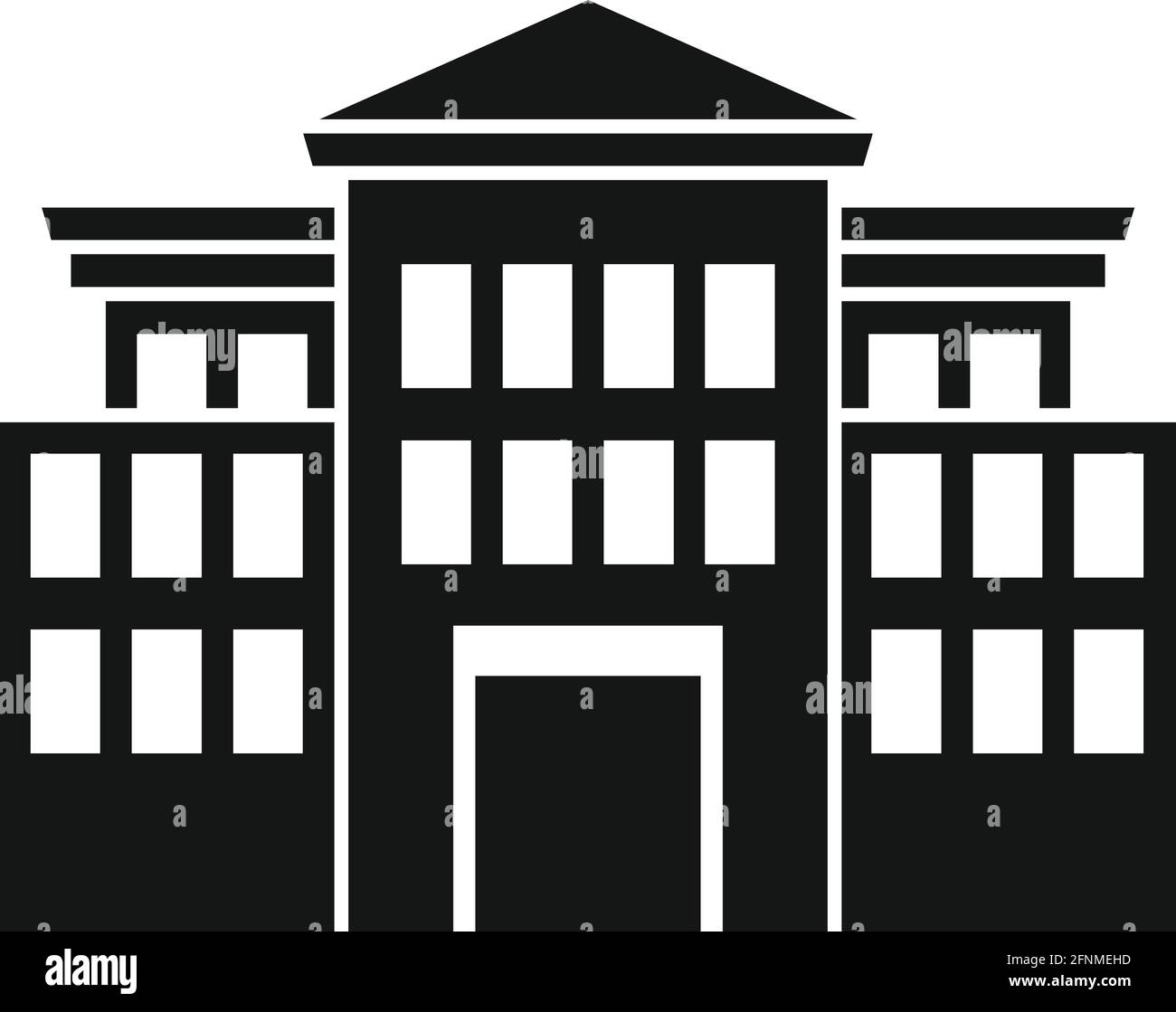 Geschichte parlamentssymbol, einfacher Stil Stock Vektor