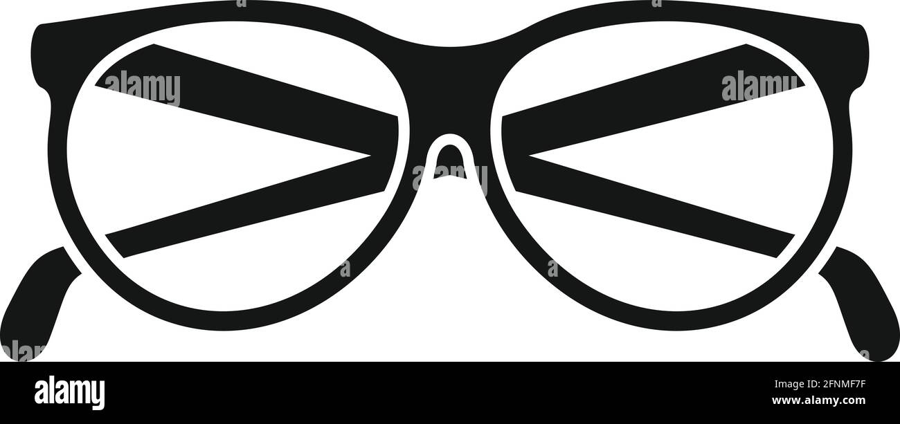 Brille ältere Ikone, einfacher Stil Stock Vektor