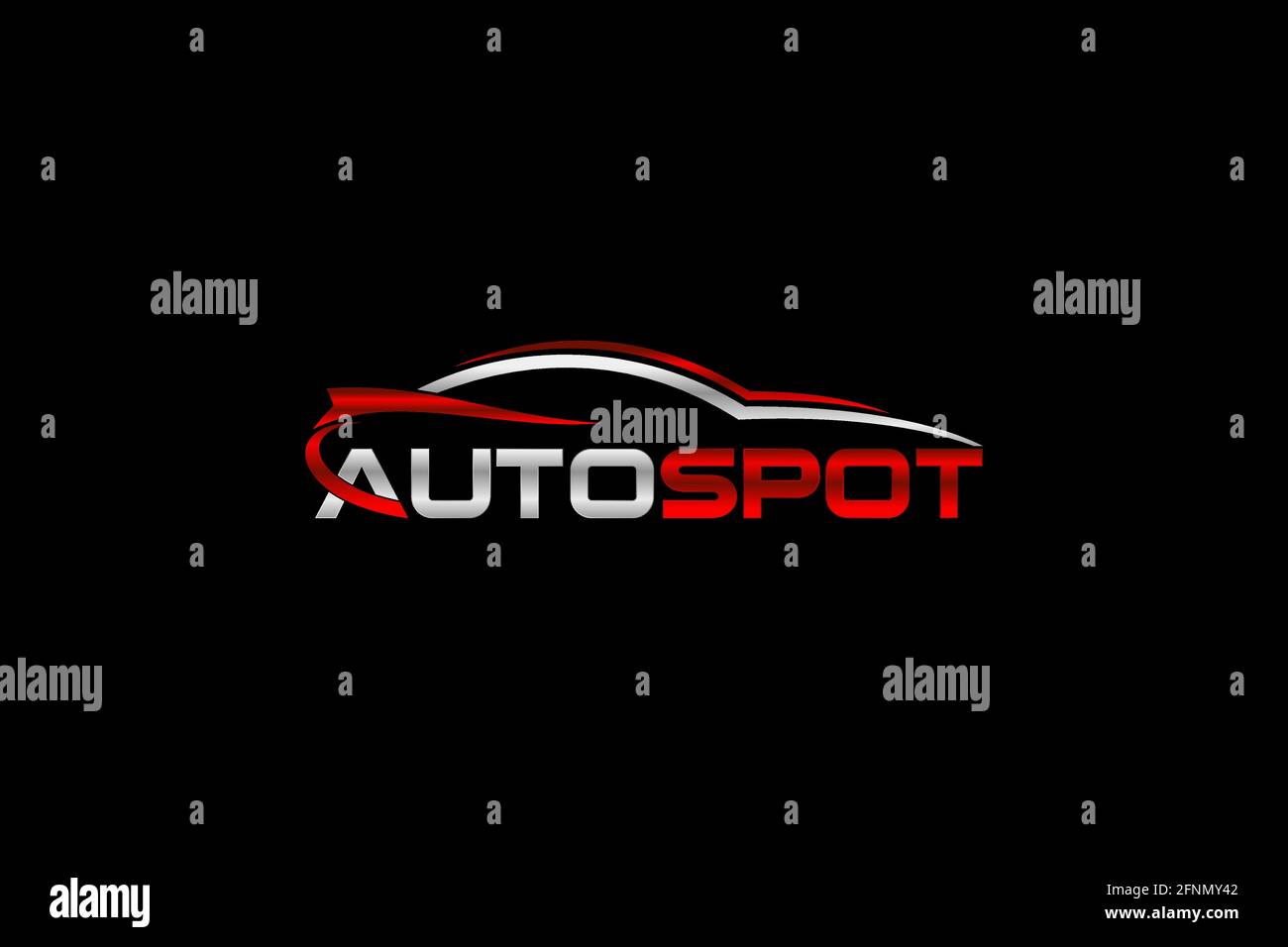 Car Garage Premium Konzept Logo Design. Stock Vektor