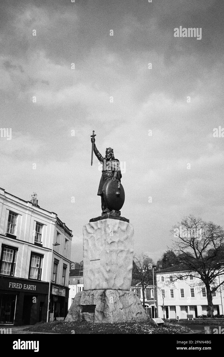 King Alfred's Statue Winchester, Hampshire, England, Vereinigtes Königreich. Stockfoto