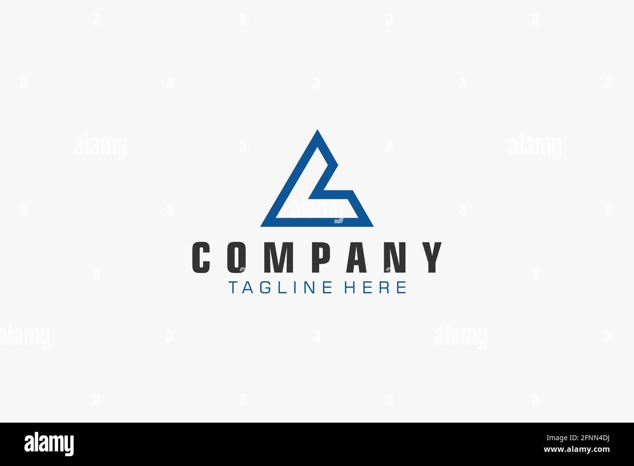 Abstrakter Anfangsbuchstabe L Logo. Verwendbar für Business-, Technologie- und Branding-Logos. Design-Vorlage Für Flaches Vektorlogo. Stock Vektor