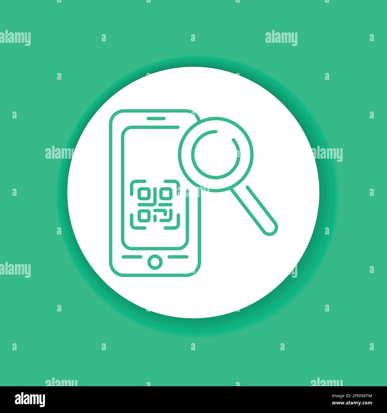 Scanner QR mobile Anwendung in Smartphone Farbe Glyphe Symbol. Piktogramm  für Webseite, mobile App, Promo. UI UX GUI Design-Element  Stock-Vektorgrafik - Alamy