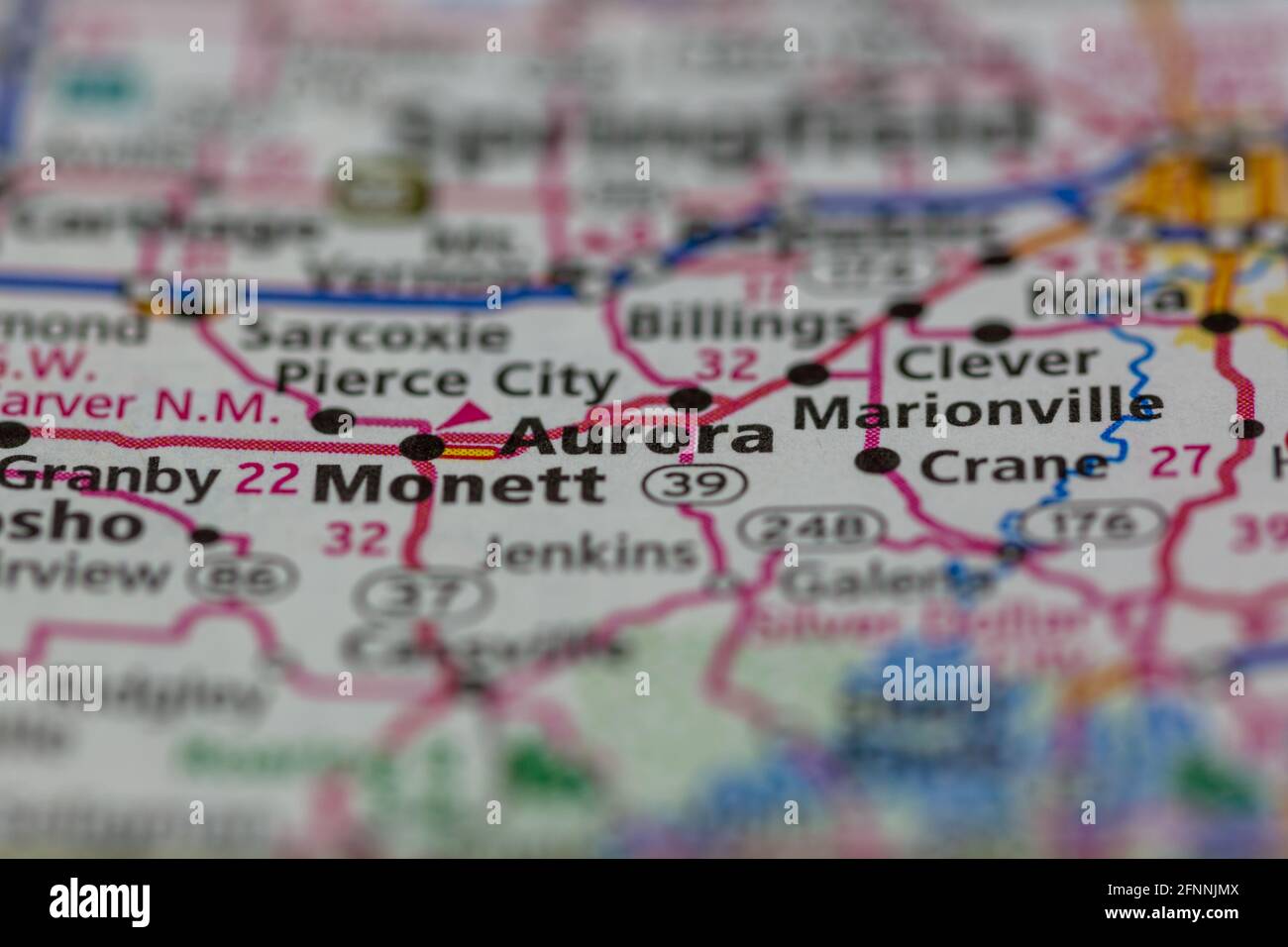 Mappa di aurora missouri Fotos und Bildmaterial in hoher Auflösung