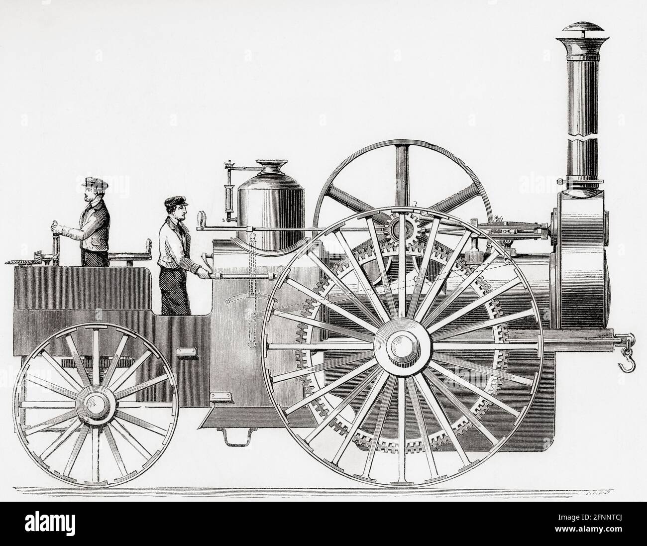 B.D. Taplin und Co's Lincoln Traction Engine, 1862. Aus EINER prägnanten Geschichte der Internationalen Ausstellung von 1862, veröffentlicht 1862. Stockfoto