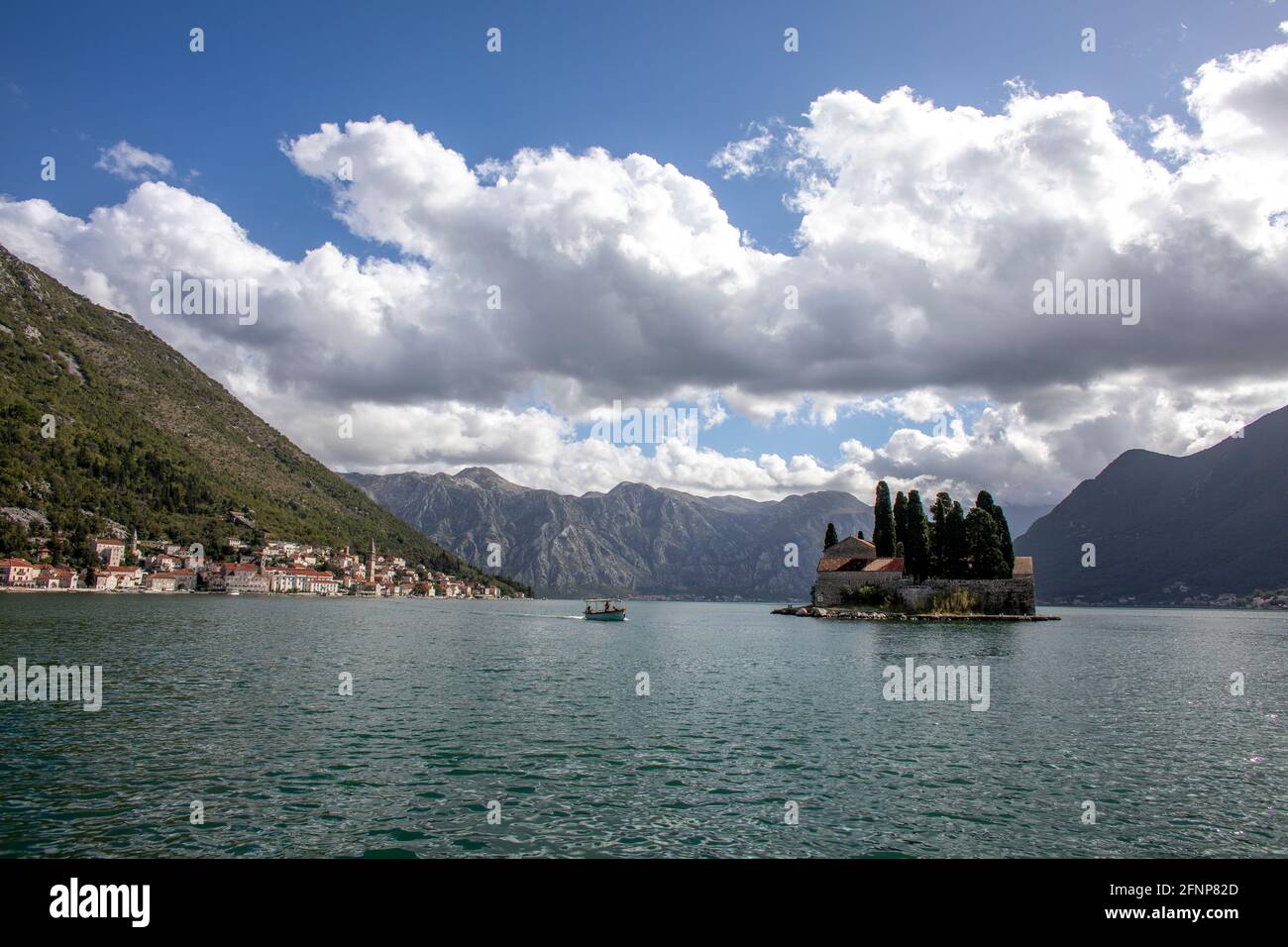 Perast Dorf, Bucht von Kotor, Montenegro Stockfoto