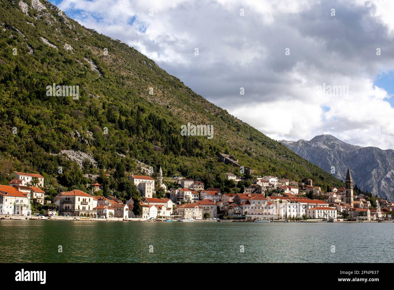 Perast Dorf, Bucht von Kotor, Montenegro Stockfoto