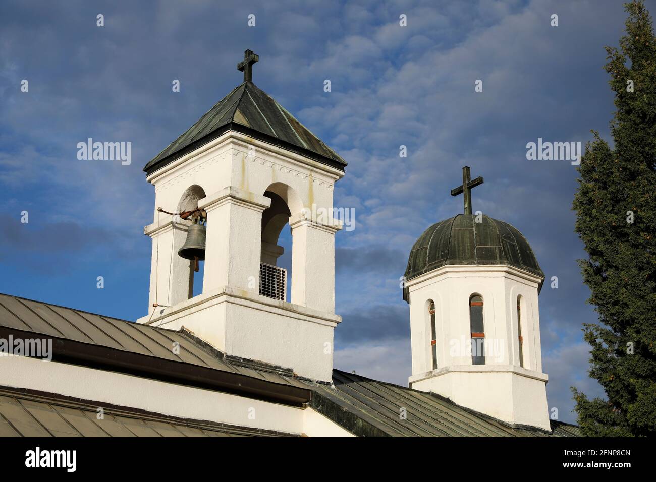 Kirche in der Nähe der Auferstehung orthodoxen Kathedrale, Podgorica, Montenegro Stockfoto
