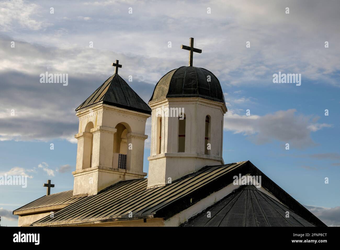 Kirche in der Nähe der Auferstehung orthodoxen Kathedrale, Podgorica, Montenegro Stockfoto