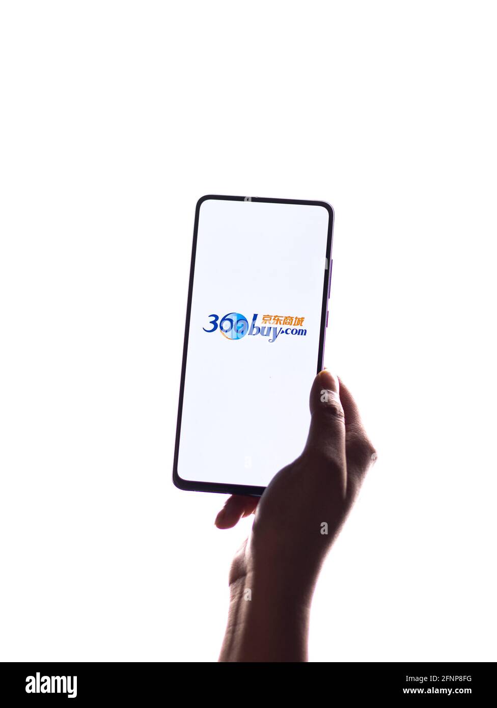 Assam, indien - 18. Mai 2021 : 360buy.com Logo auf Telefonbildschirm Stock Bild. Stockfoto