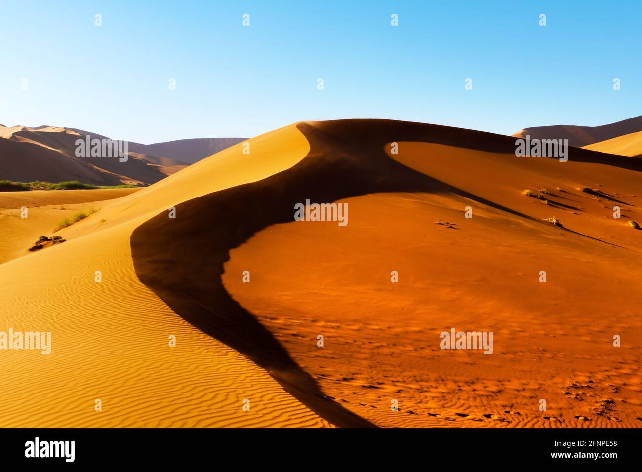 Sossusvlei in der Namib-Wüste Namibias Stockfoto