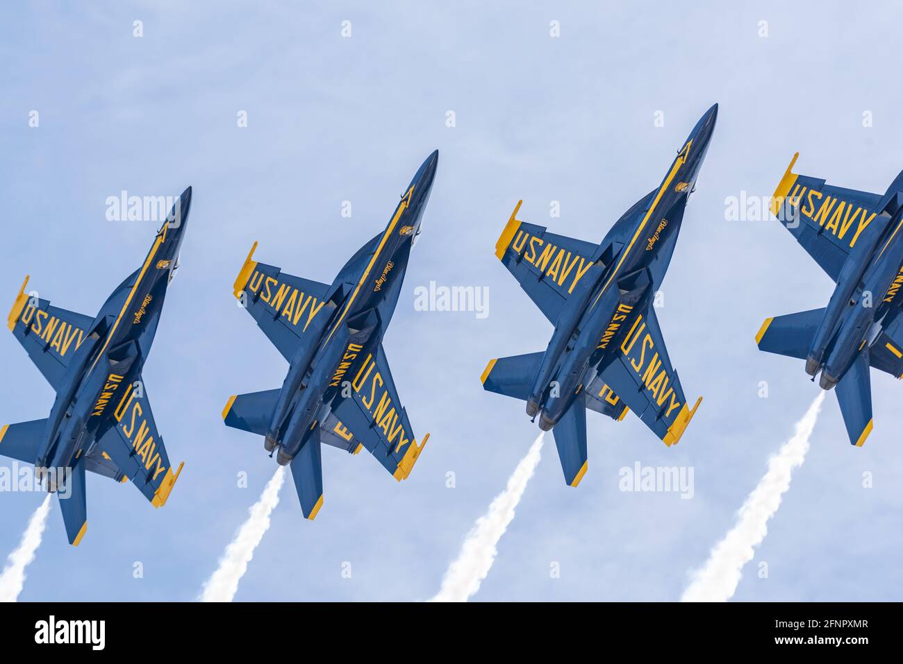 U.S. Navy Blue Angels bei der Great Florida Air Show 2021 Stockfoto