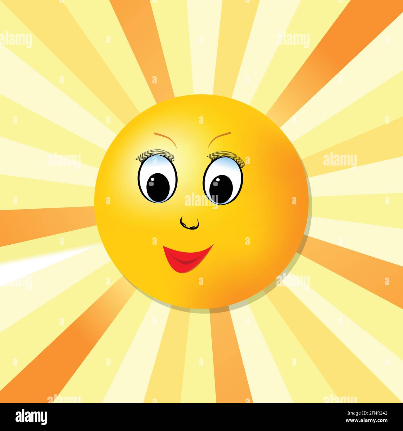 Hintergrund Kachel - Bild fröhliche Bild der Sonne für Die Freude des Lebens Stock Vektor