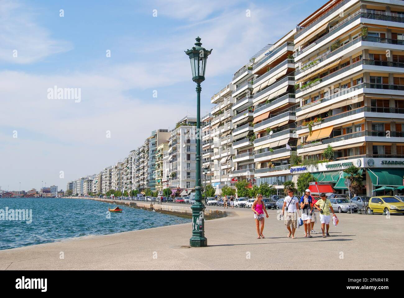Uferpromenade, Thessaloniki, Chalkidiki, Zentralmakedonien, Griechenland Stockfoto