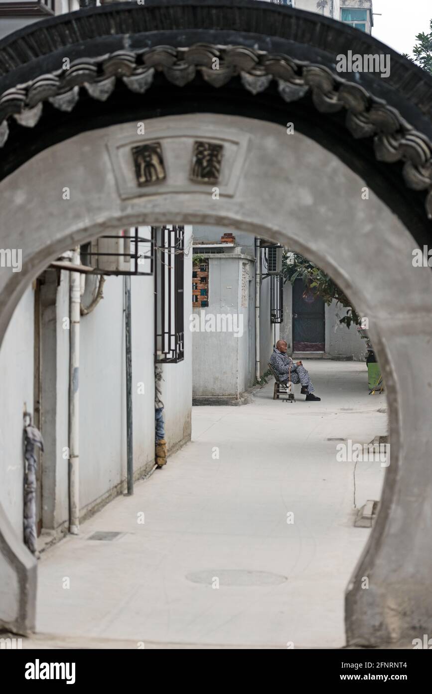 Nanxun Ancient Water Village, Provinz Zhejiang, China Stockfoto