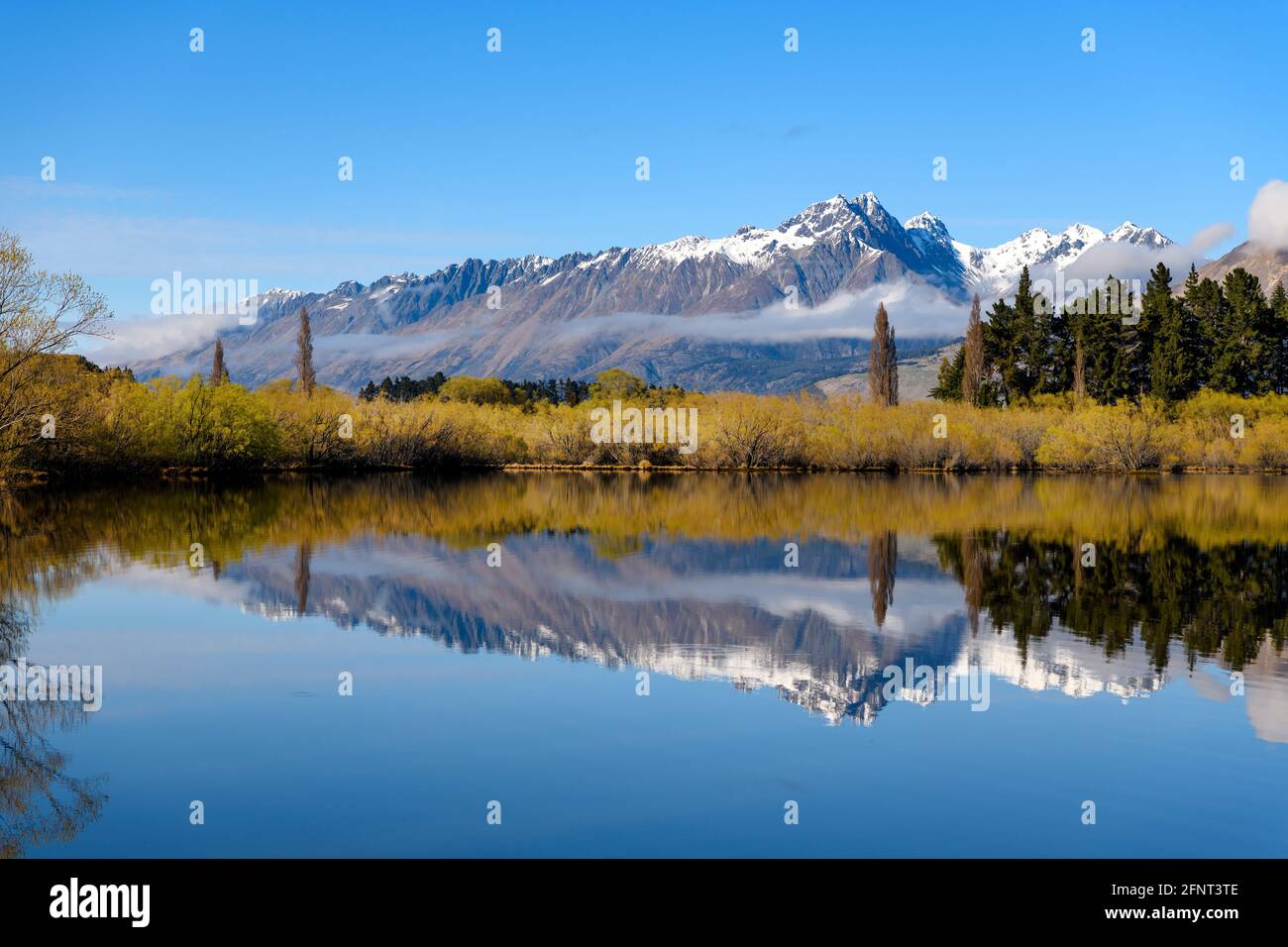 Glenorchy Lagune, Neuseeland Stockfoto