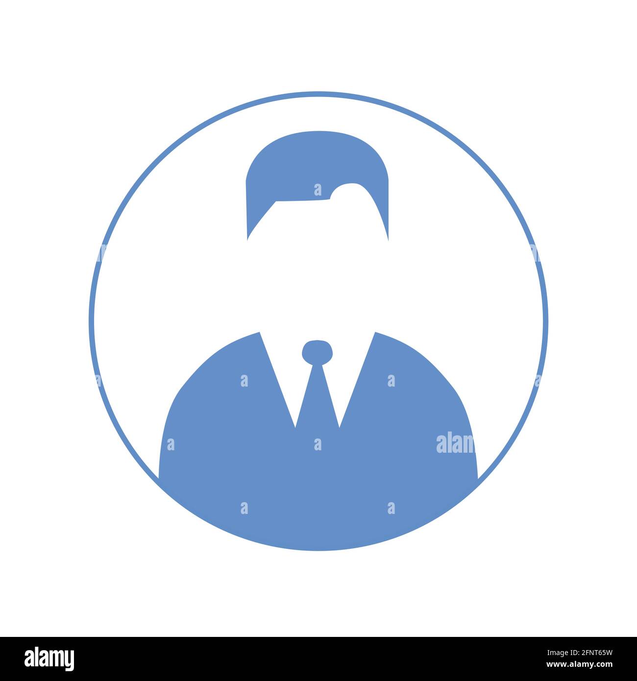 Mann Kopf Symbol Silhouette. Männliche und weibliche Avatar Profil Zeichen, Silhouette Stock Vektor Stock Vektor