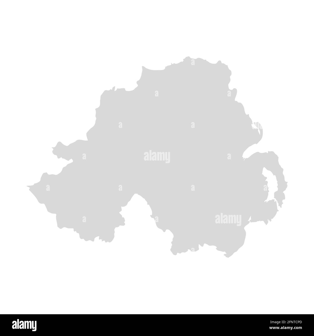 Nordirland Vektorkarte. Vereinigtes Königreich großbritannien irland Kartenland Stock Vektor