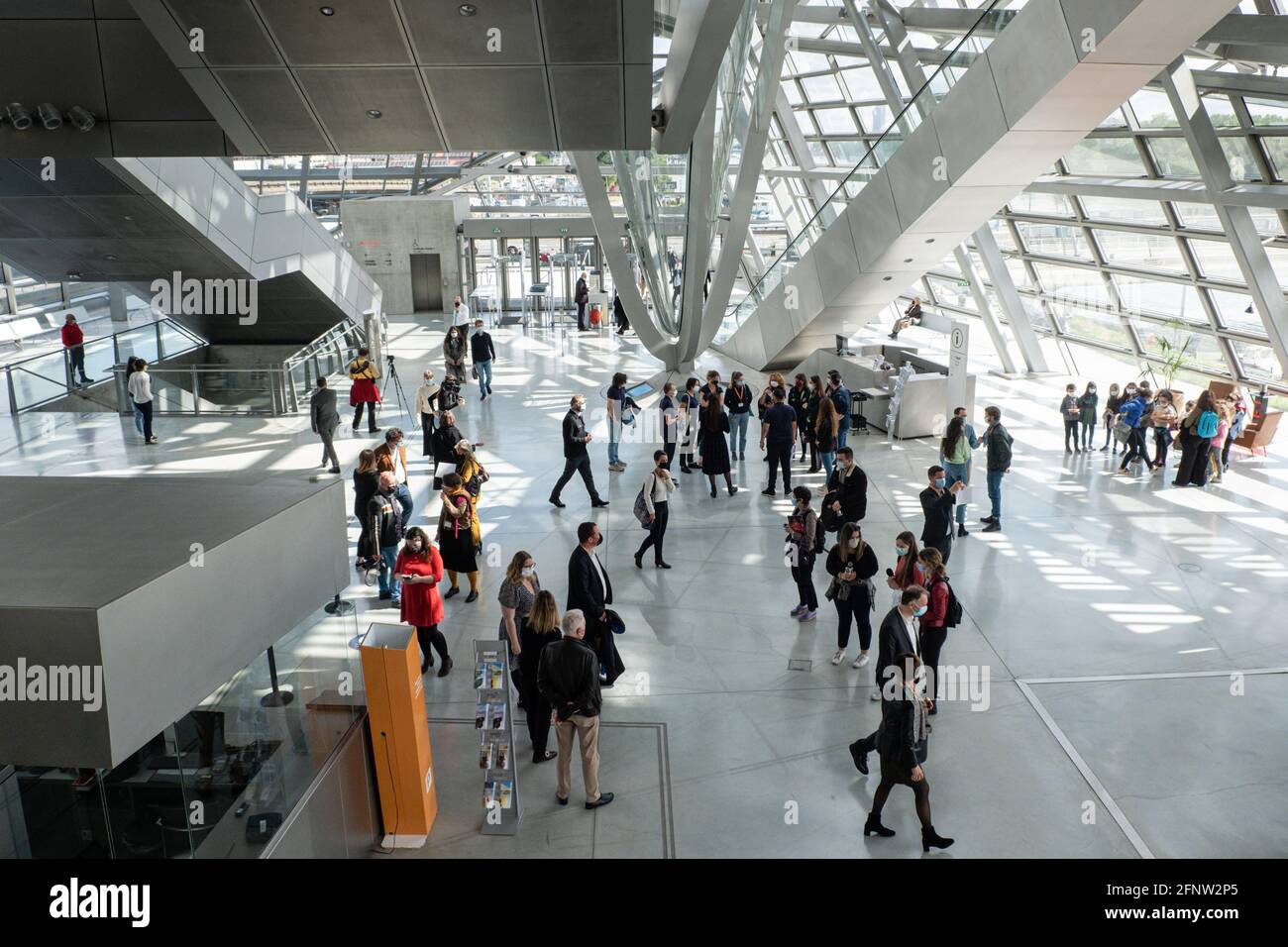 Lyon (Frankreich), 19. Mai 2021. Wiedereröffnung des Musée des Confluences. Stockfoto