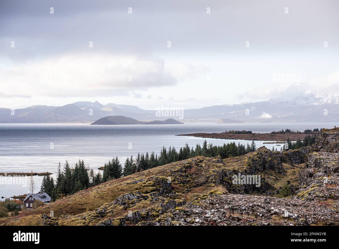 Thingvellir Nationalpark, Goldener Kreis, Island Stockfoto