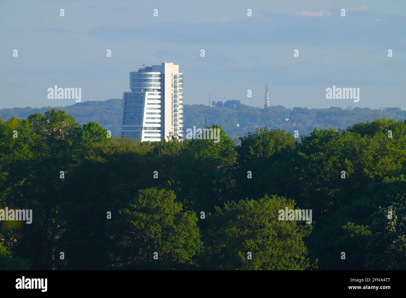 Bridgewater Place Apartments in Leeds, West Yorkshire, Großbritannien Stockfoto