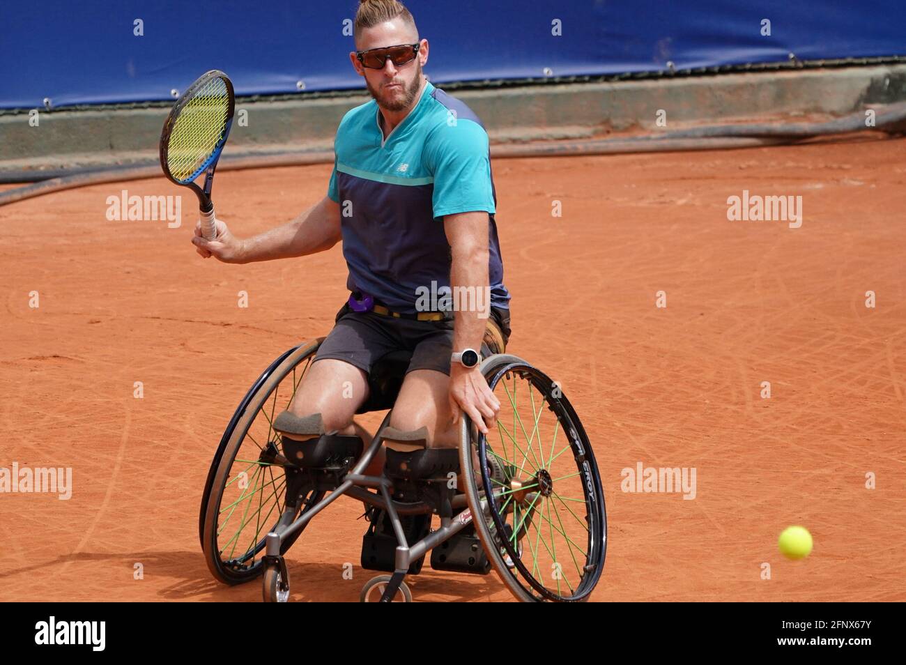 Ben Beekes (AUS) verlor 6-1 6-1 gegen Gustavo Fernandez (ARG) Stockfoto