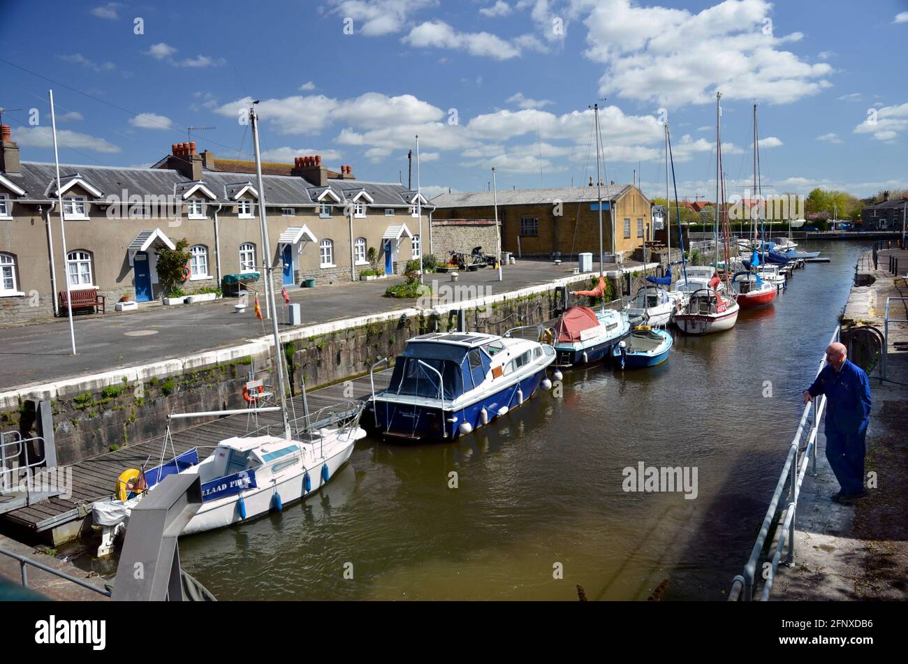 Boote vertäut bristol Docks bristol somerset england Stockfoto