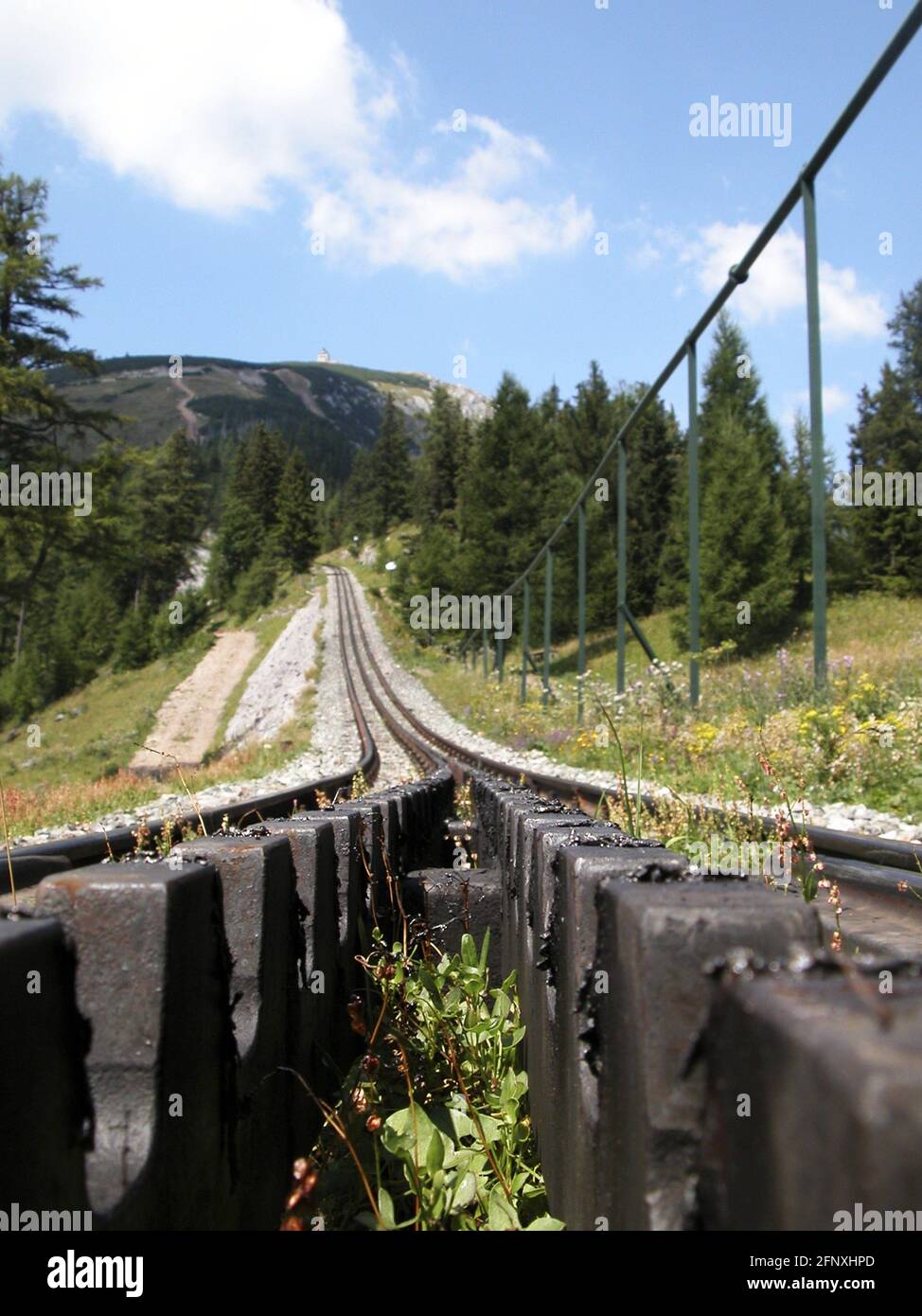 Zahnradbahn Schneeberg, Österreich Stockfoto