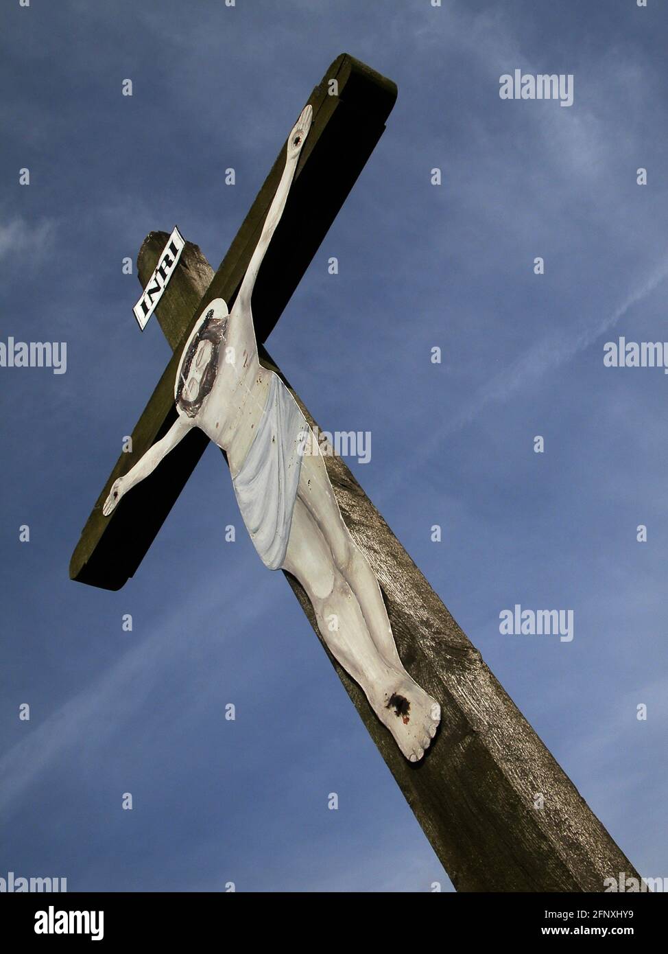 Kruzifix, Ã–Österreich Stockfoto