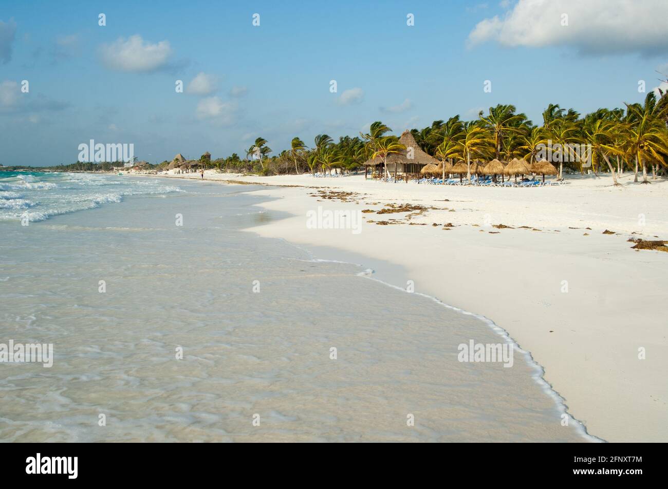 XPU-Ha Strand, mexikanische Karibik Stockfoto