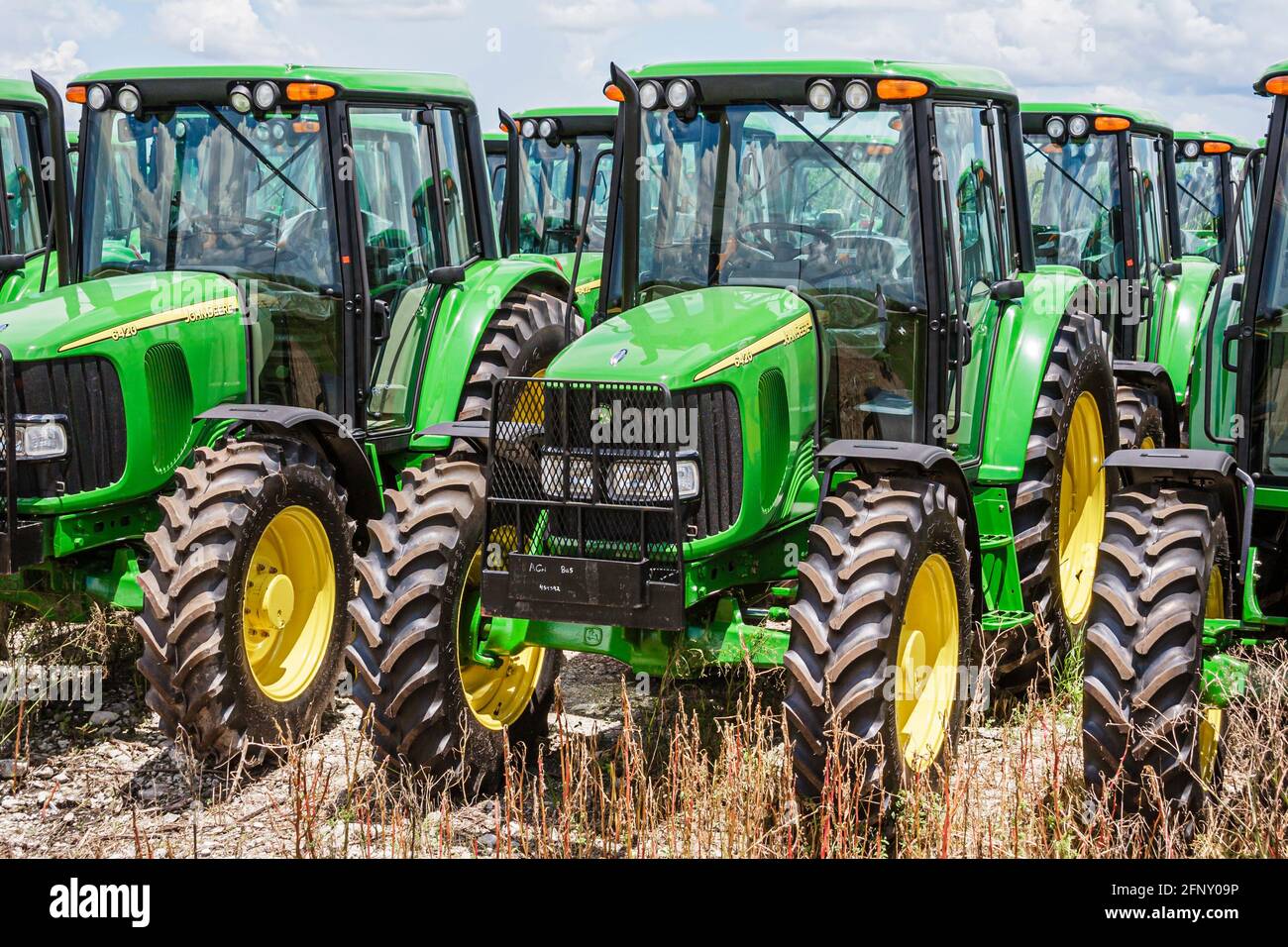 Florida Palm Beach County Okeelanta, John Deere neue grüne Traktoren zeigen Verkauf Landwirtschaft Landwirtschaft, Stockfoto