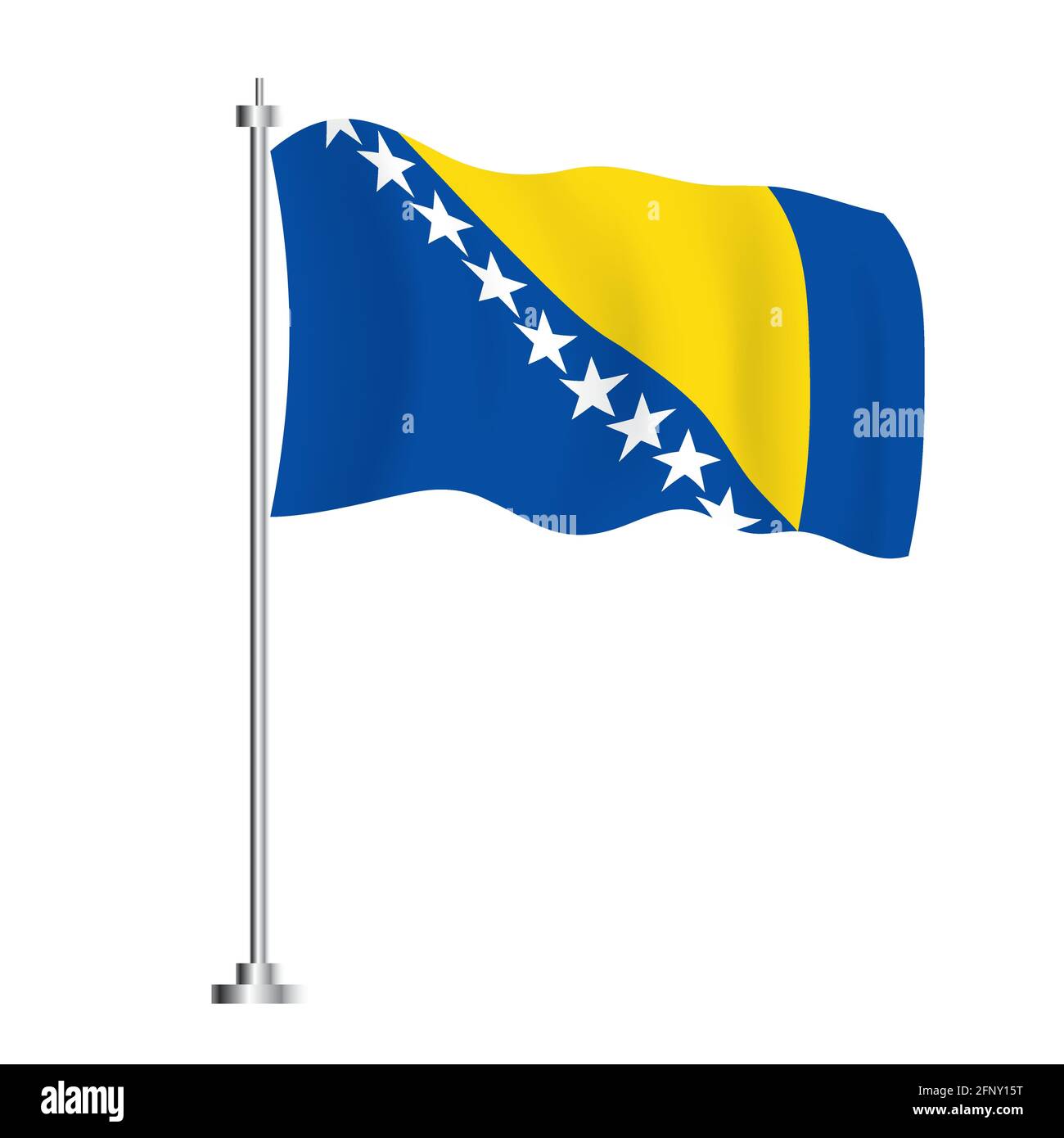 Flagge von Europa und Bosnien Herzegowina Stock Photo - Alamy