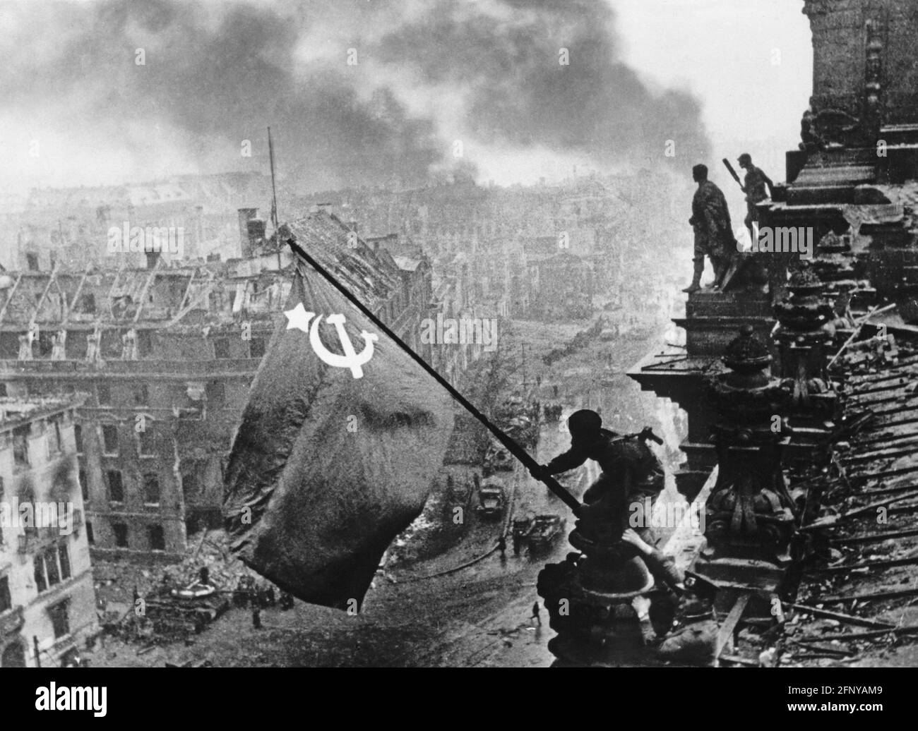 Ereignisse, Zweiter Weltkrieg, Deutschland, Schlacht bei Berlin, NUR REDAKTIONELLE VERWENDUNG Stockfoto