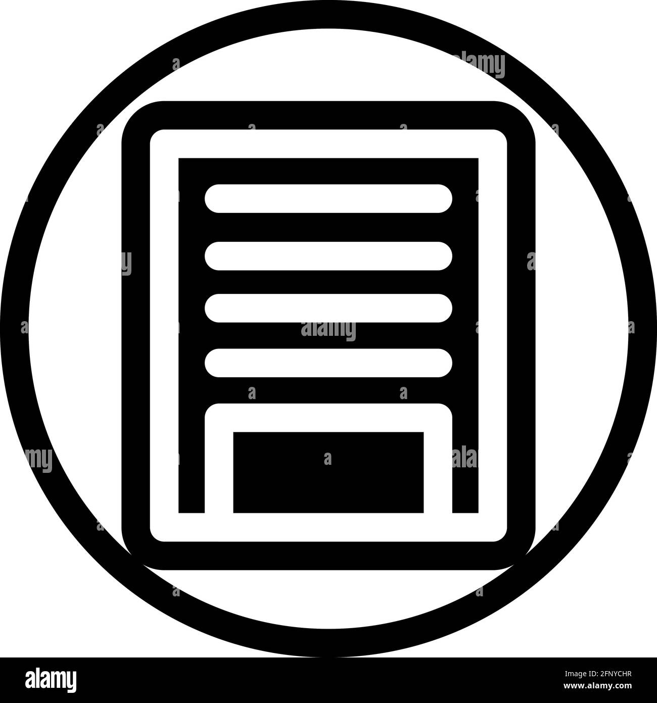 Standard Gebaude Symbol In Flachem Design Mit Schwarzer Farbe Und Umriss Auf Einem Linienkreis Hintergrund Stock Vektorgrafik Alamy