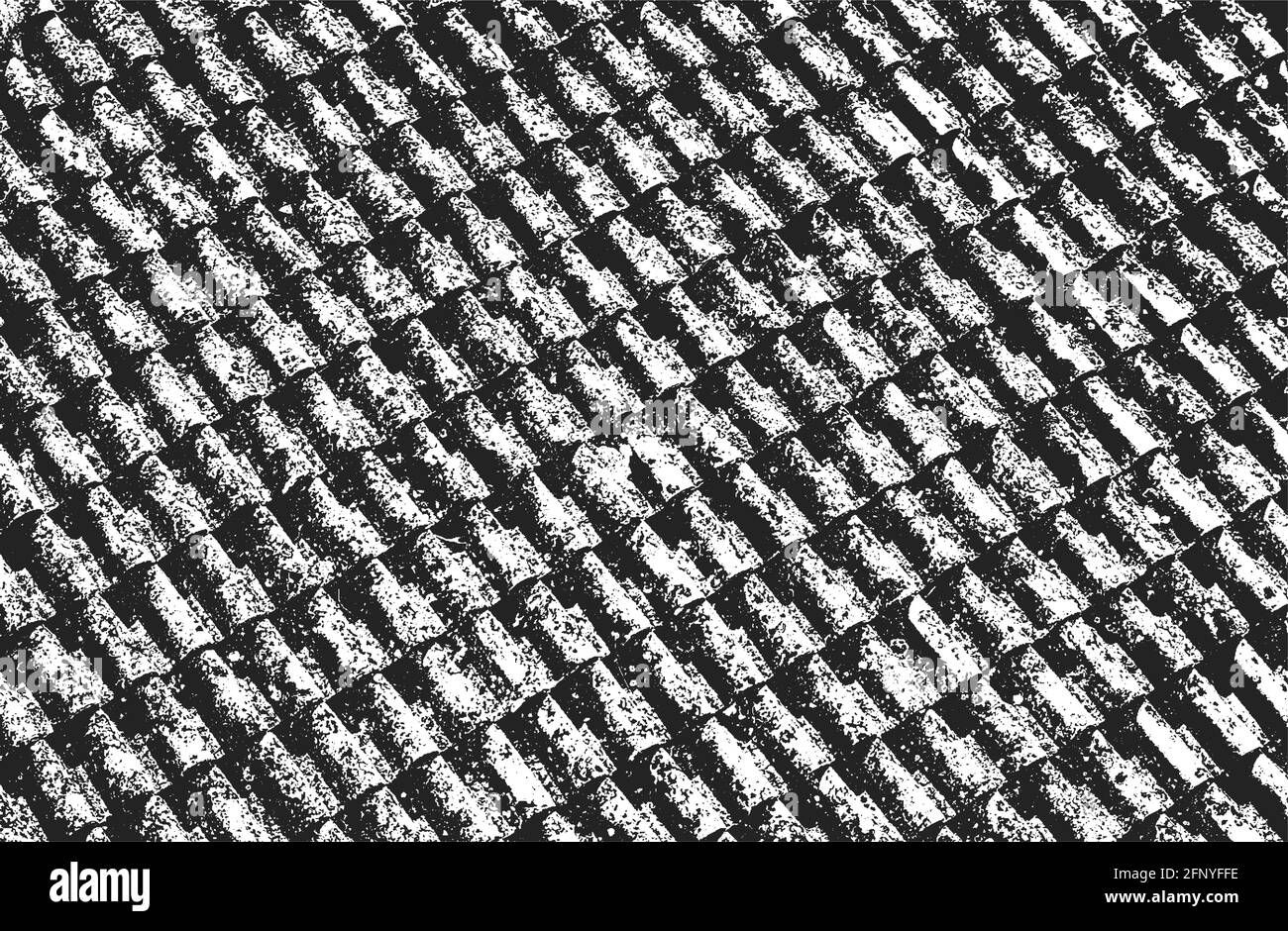 Verzweifelte Overlay-Textur von Bodenfliesen. Grunge Hintergrund. Abstrakte Halbton-Vektor-Illustration. Stock Vektor