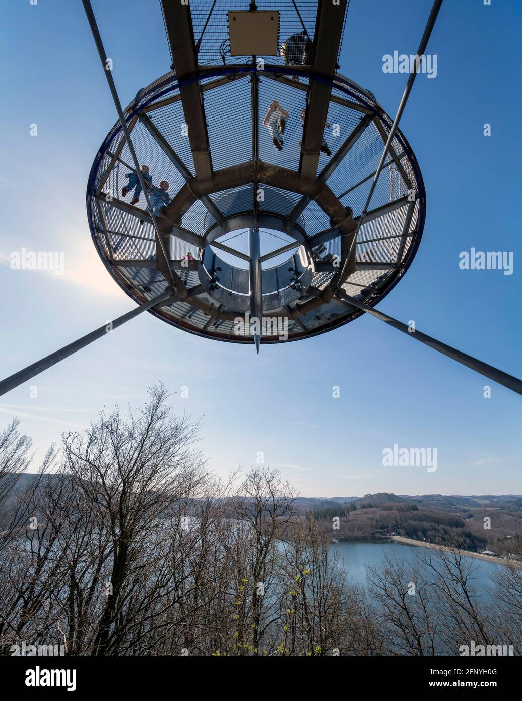 Attendorn, Biggetalsperre, Aussichtsplattform Biggeblick Stockfoto