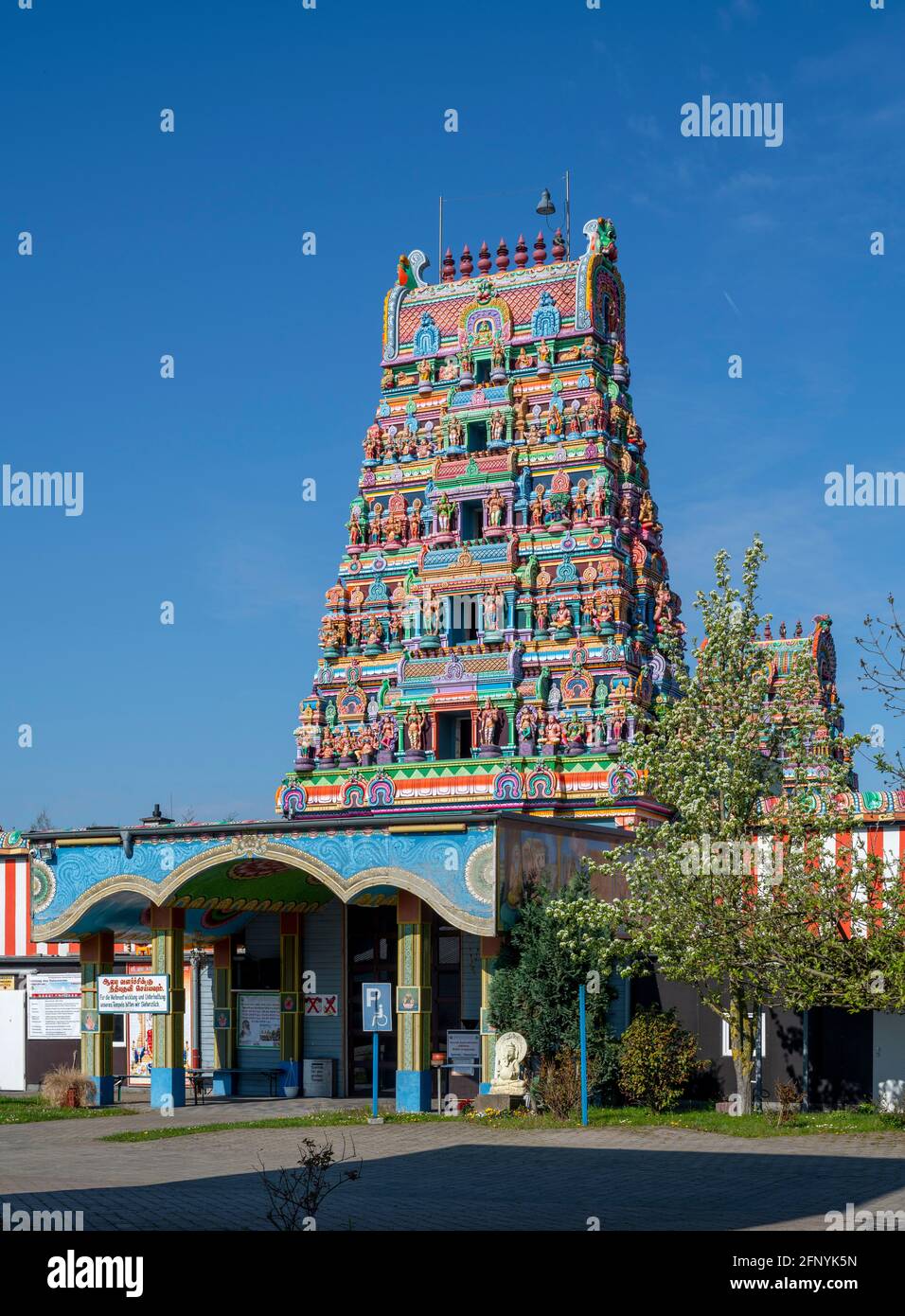 Hamm, Sri-Kamadchi-Ampal-Tempel, Hindu-Tempel, 202 erbaut, aderzweitgrößte hinduistische Tempel Europas Stockfoto