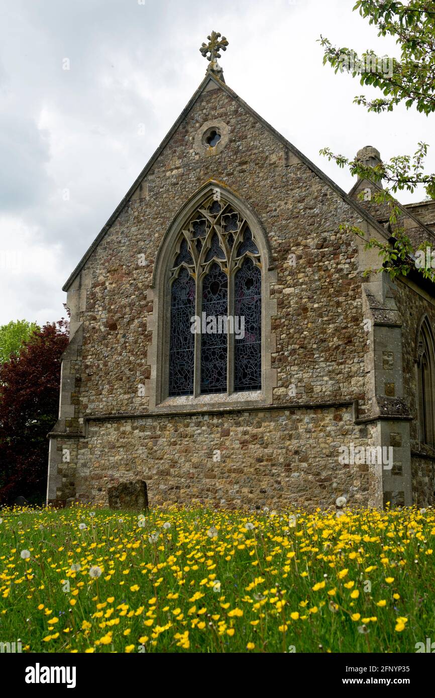 Die Ostfront, Holy Trinity Church, Churchover, Warwickshire, England, VEREINIGTES KÖNIGREICH Stockfoto